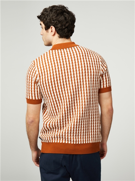 All Over Twisted Textured Polo