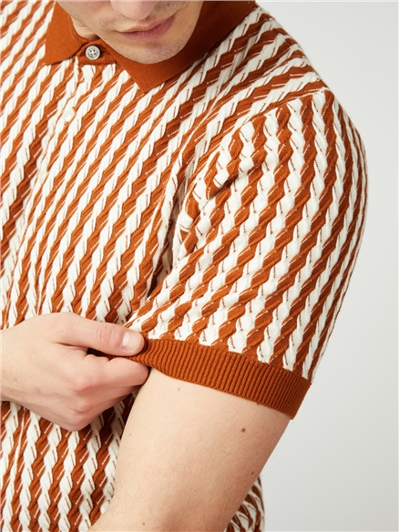 All Over Twisted Textured Polo