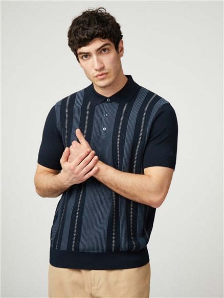 Birdseye Stripe Polo