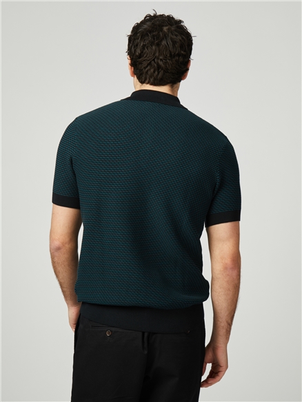Bicoloured Textured Polo