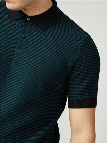 Bicoloured Textured Polo