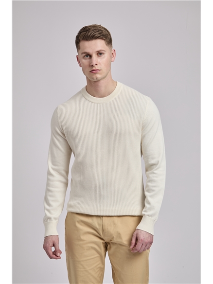 Textured Front Crew