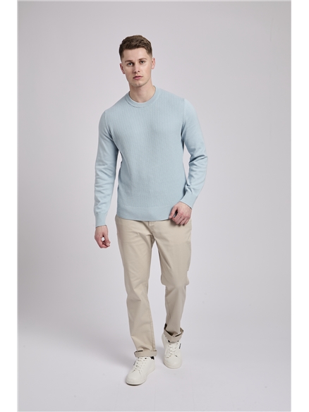 Textured Front Crew