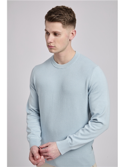 Textured Front Crew