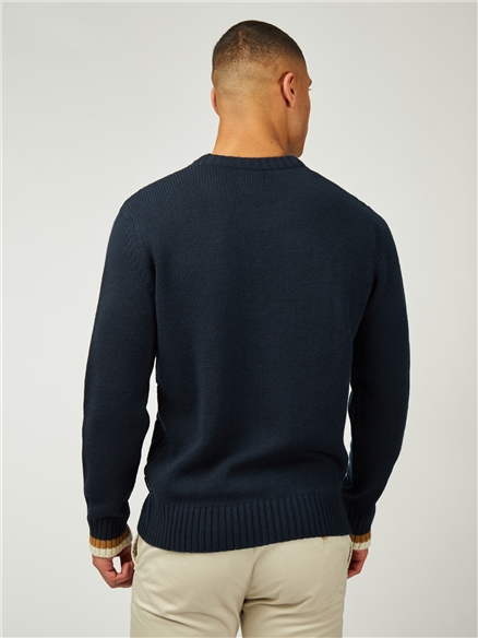 Cable Textured Crew