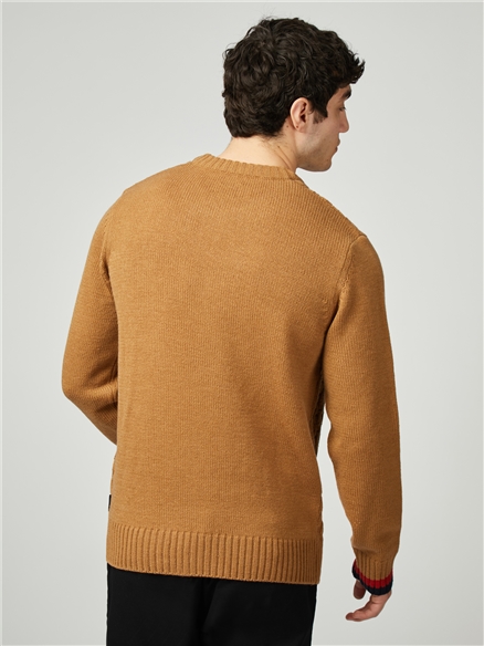 Cable Textured Crew
