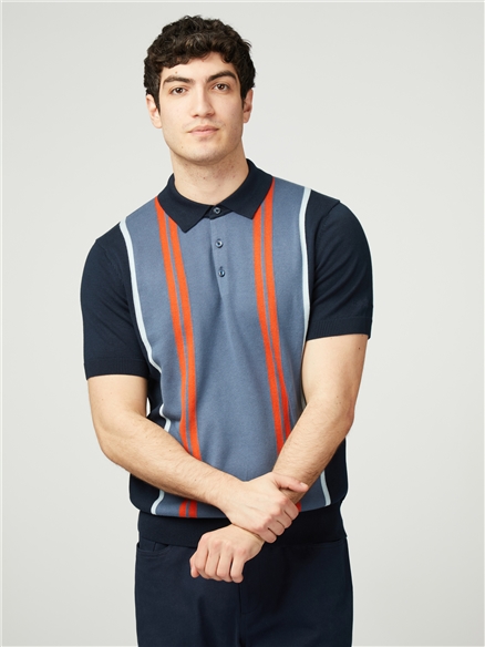 Vertical Stripe Polo