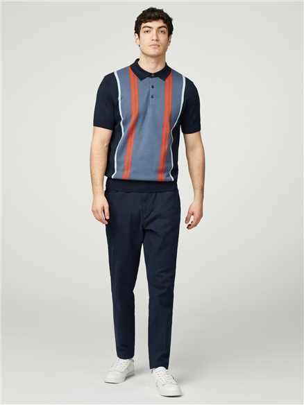 Vertical Stripe Polo