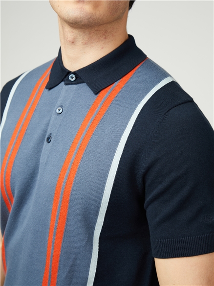 Vertical Stripe Polo