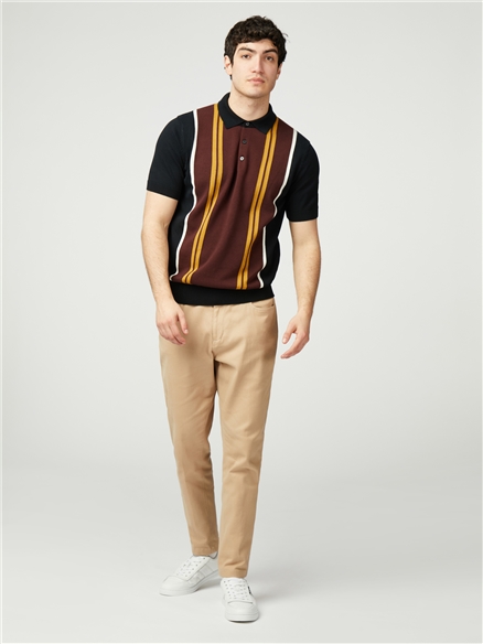 Vertical Stripe Polo