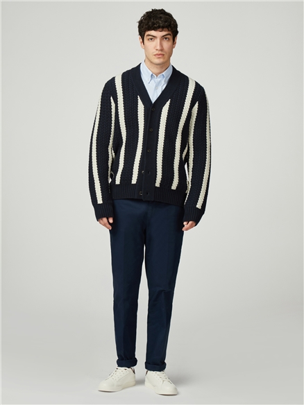 Textured Stripe Cardigan