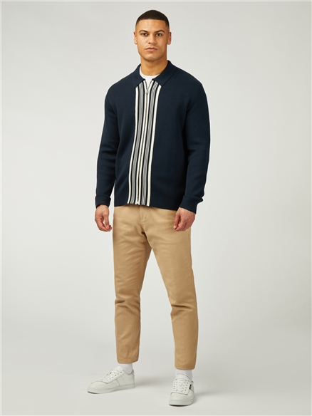 Textured Zip Through