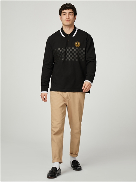 Chequerboard Long Sleeve Tee