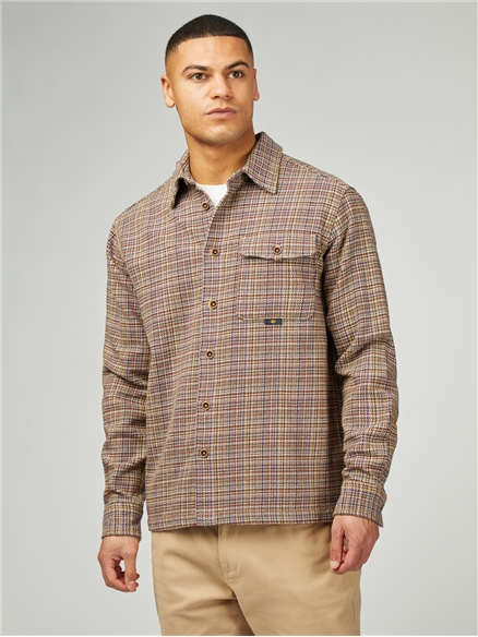 Diffused Plain Overshirt