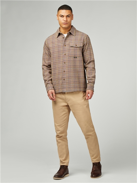 Diffused Plain Overshirt