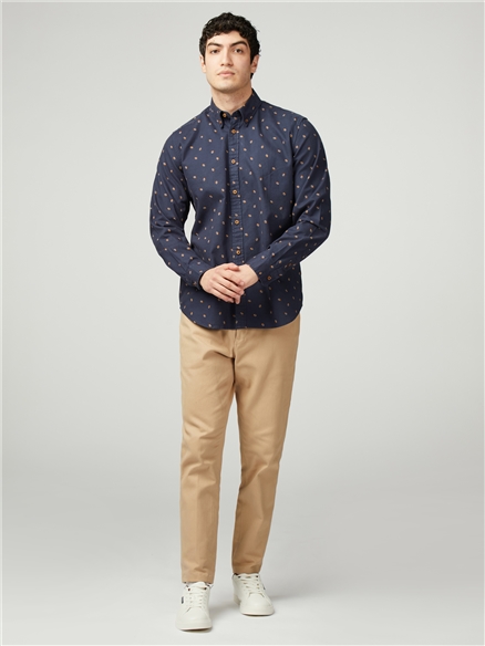 Scattered Geo Print Brushed