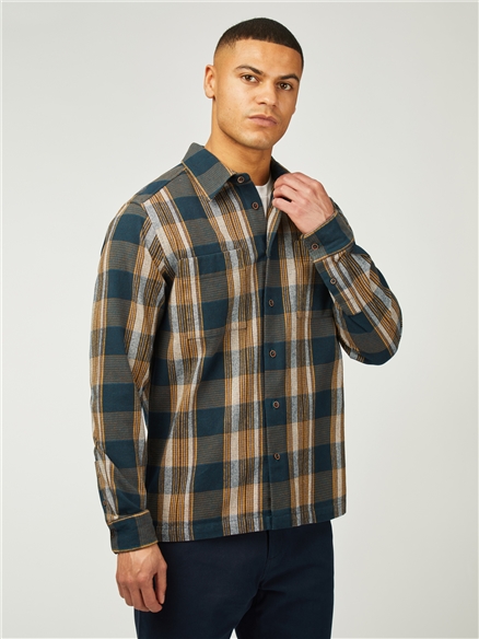 Twill Check Overshirt