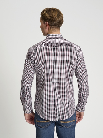 Long Sleeve Col Gingham
