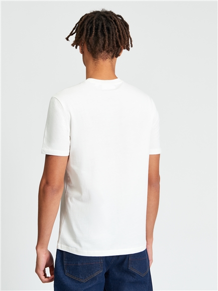 Short Sleeve Target Tshirt in Putty