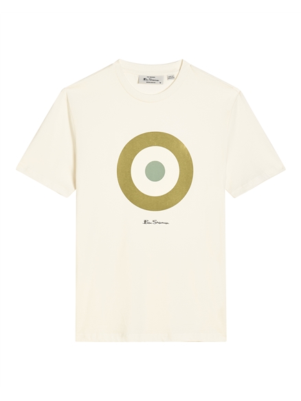 Short Sleeve Target Tshirt in Putty