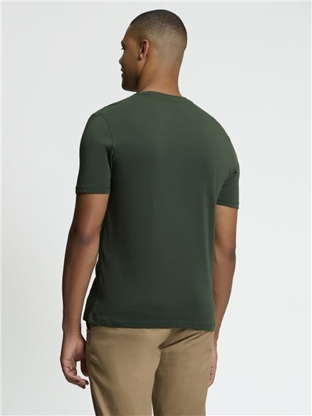 Short Sleeve Signature Target Tshirt in Bottle Green