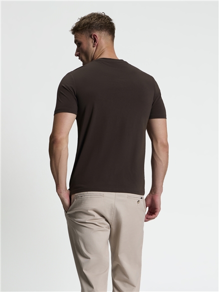 Short Sleeve Signature Target Tshirt in Bark