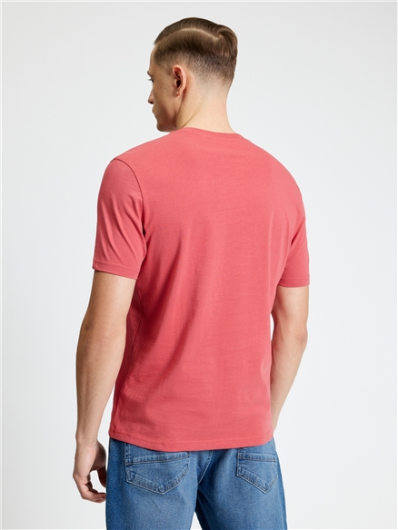 Short Sleeve Target Tshirt in Calypso Coral