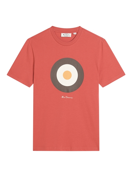 Short Sleeve Target Tshirt in Calypso Coral