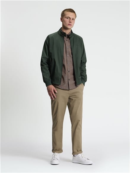 Signature Harrington Jacket in Bottle Green