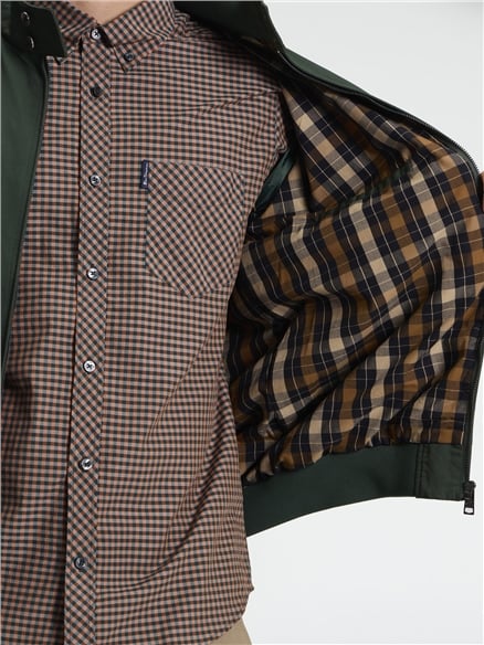 Signature Harrington Jacket in Bottle Green