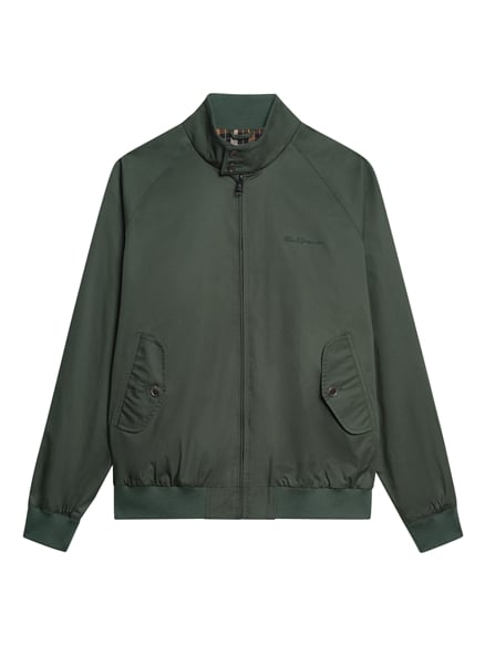 Signature Harrington Jacket in Bottle Green