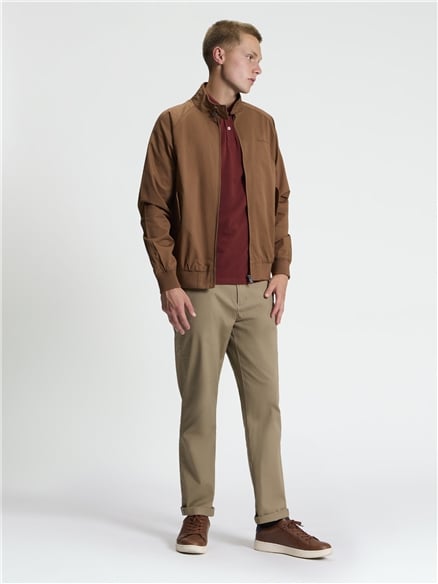 Signature Harrington Jacket in Brown