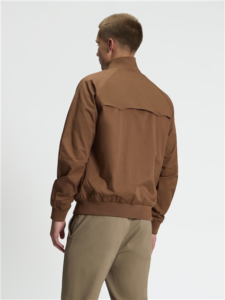 Signature Harrington Jacket in Brown