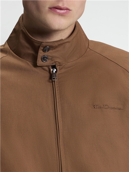 Signature Harrington Jacket in Brown
