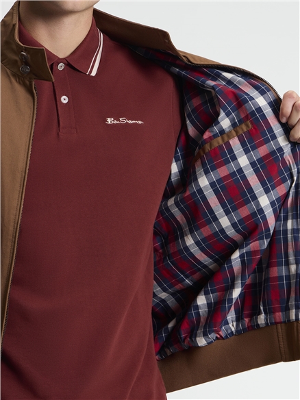 Signature Harrington Jacket in Brown