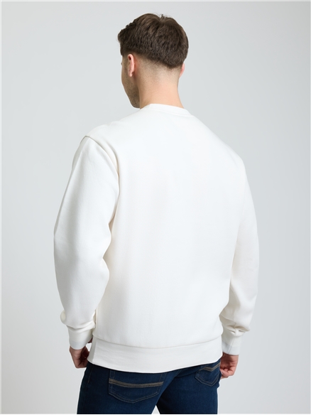 Signature Crew Neck Sweat in Ivory