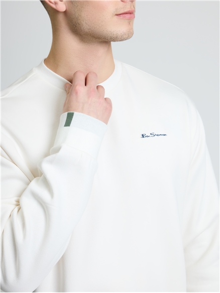 Signature Crew Neck Sweat in Ivory