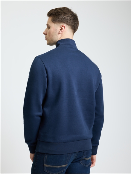 Signature Half Zip Funnel in Dark Navy