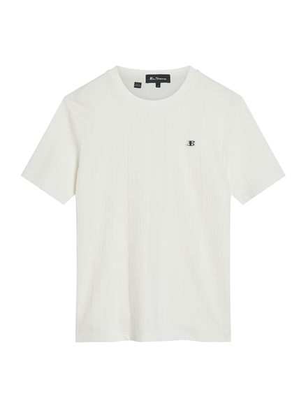 Textured Vertical Stripe Tee