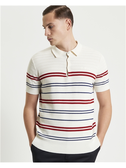 Herringbone Stripe Polo