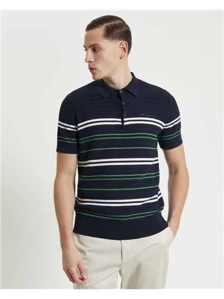 Herringbone Stripe Polo