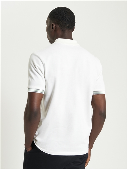 Placket Interest Cotton Polo