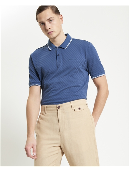 Chequerboard Texture Polo
