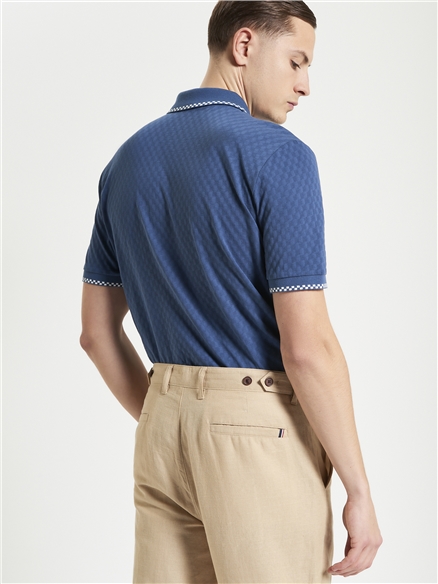 Chequerboard Texture Polo