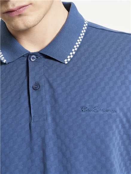 Chequerboard Texture Polo
