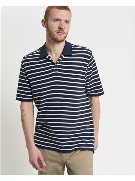 Waffle Stripe Polo