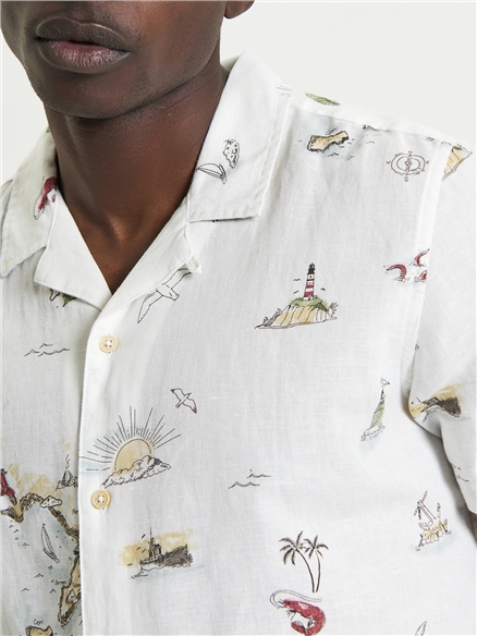 Brighton To Amalfi Print Shirt