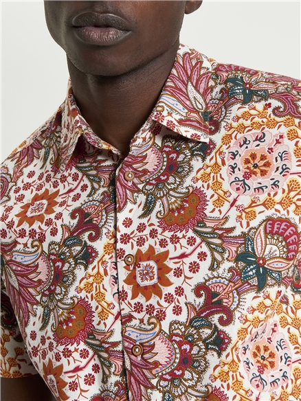 Foulard Border Print Shirt