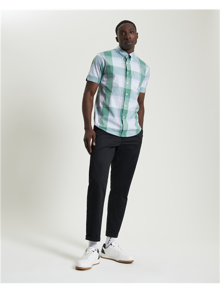 Short Sleeve Multicolour Overcheck Shirt