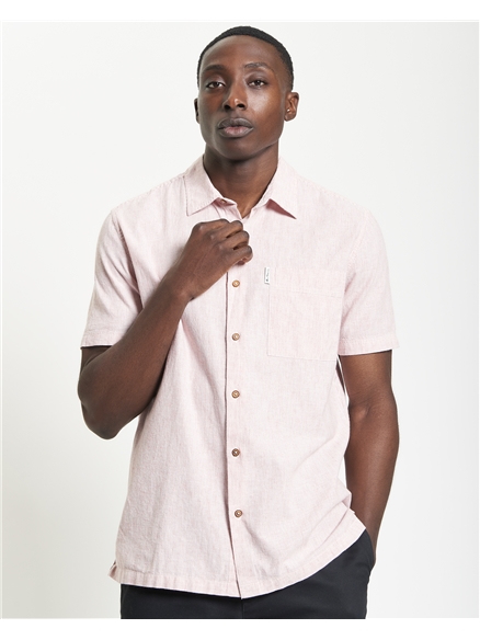 Short Sleeve Ticking Stripe Shirt